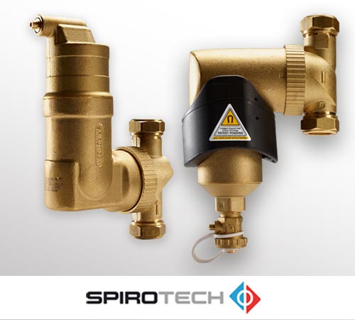 Spirotech vuilafscheiders en ontluchters voor cv-installaties